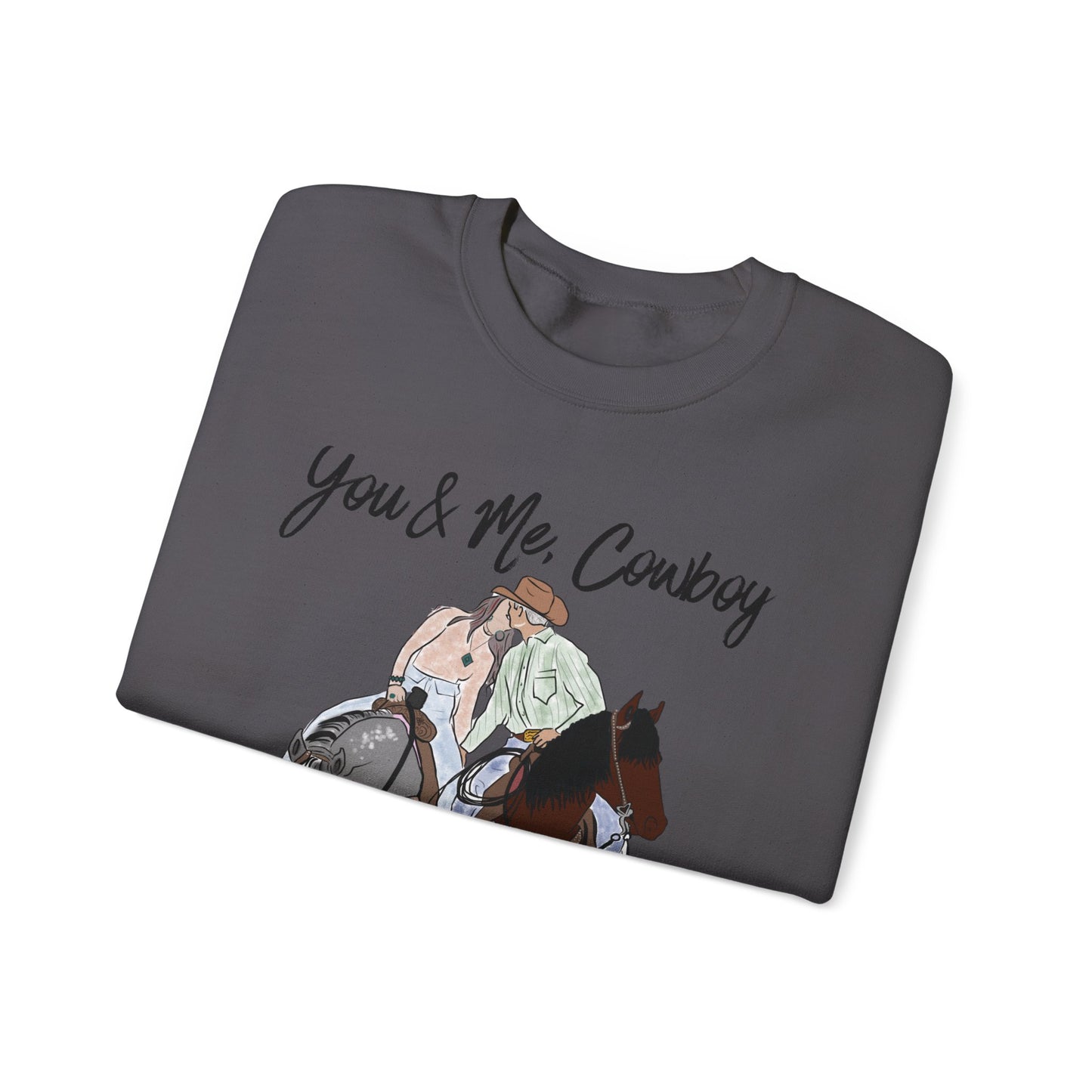 You & Me, Cowboy Artwork Crewneck