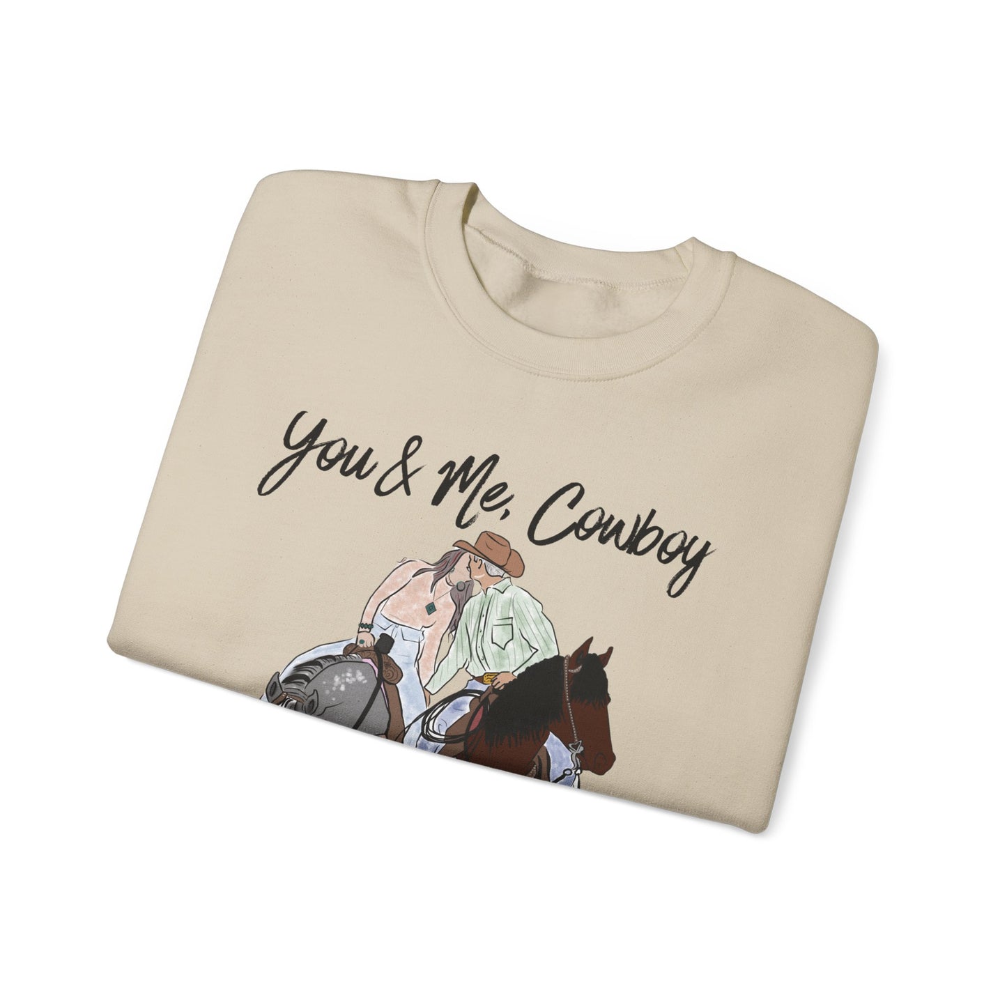 You & Me, Cowboy Artwork Crewneck