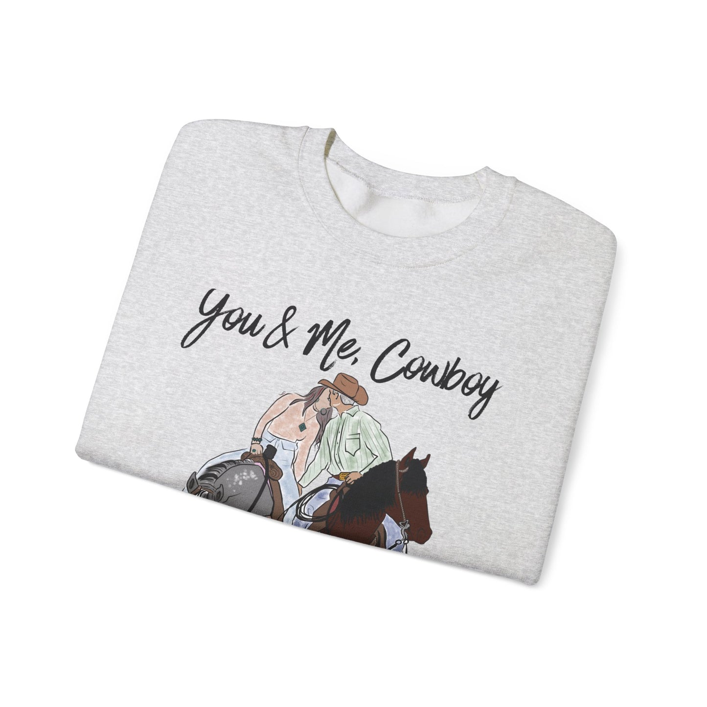 You & Me, Cowboy Artwork Crewneck