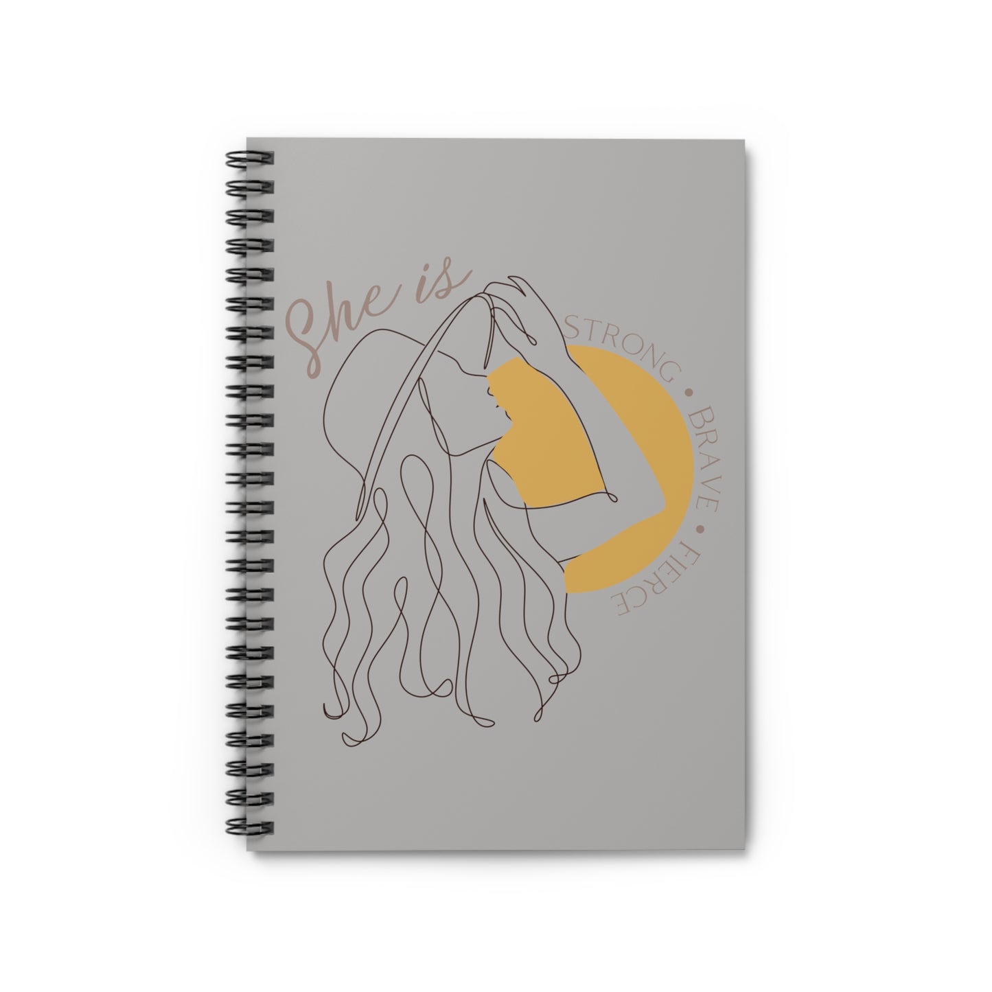 She Is Brave Spiral Notebook