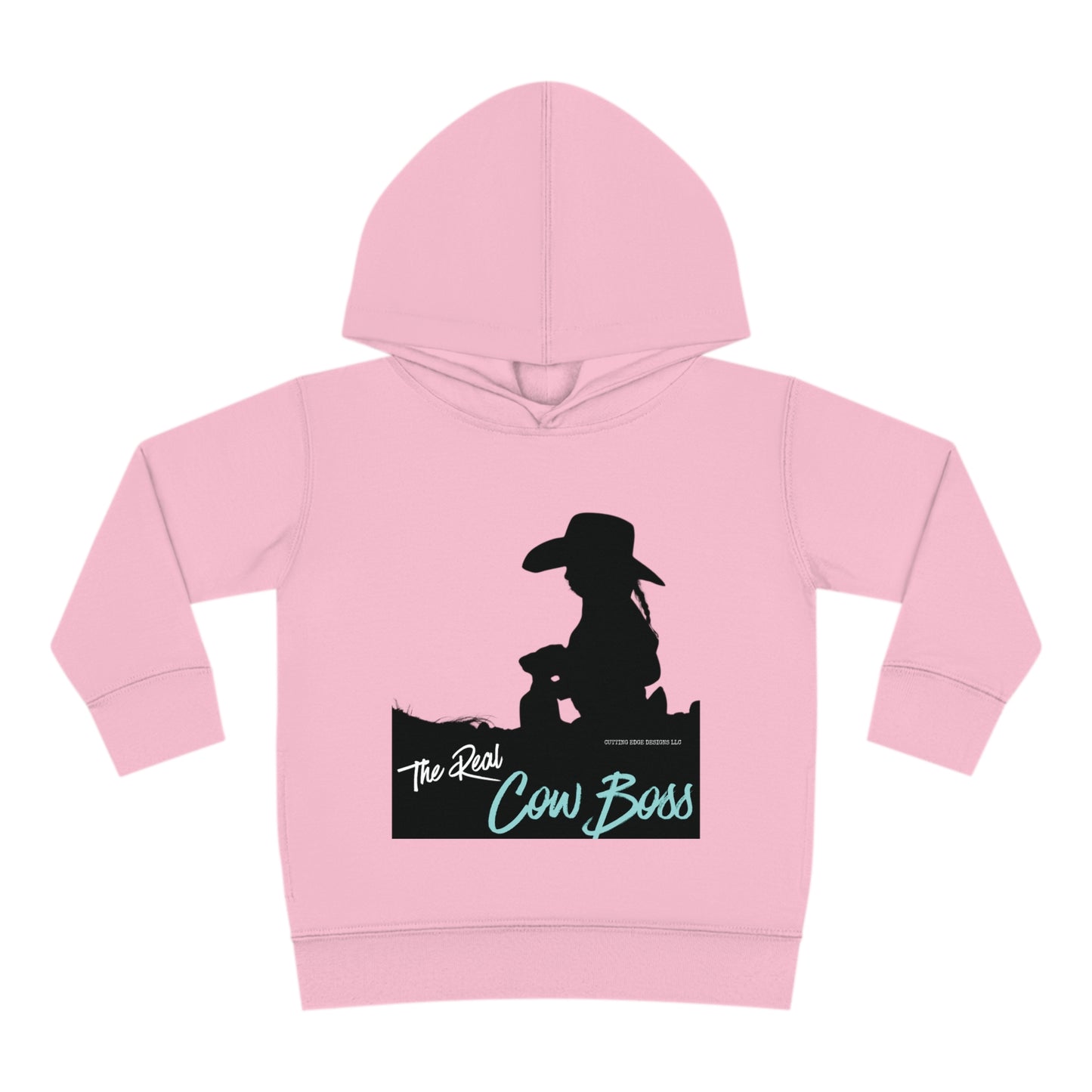 The Real Cow Boss Toddler Girls Hoodie