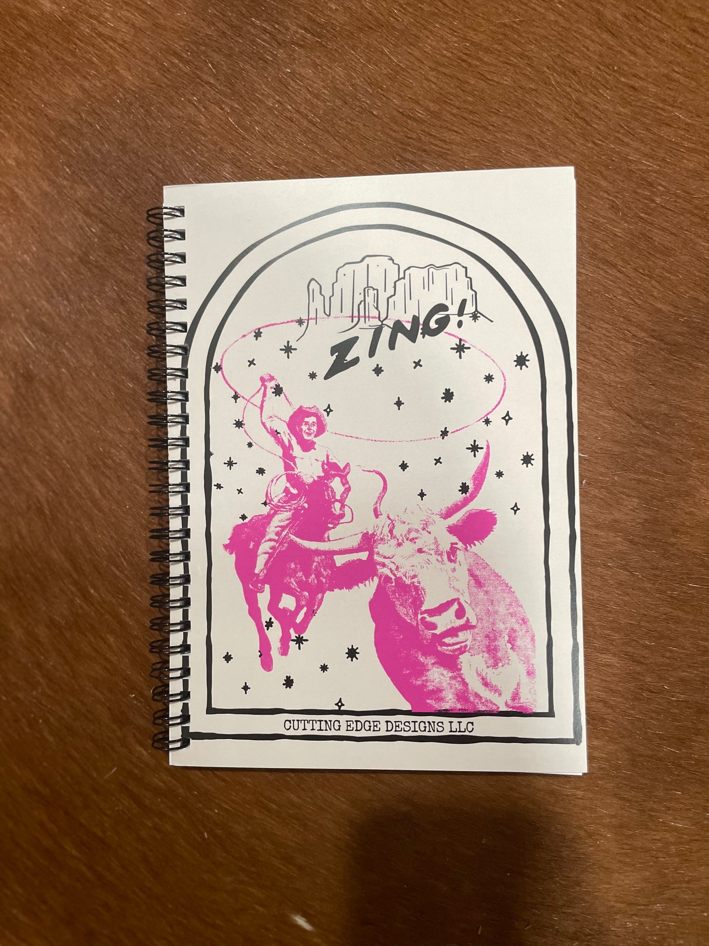 Retro Cowgal Spiral Notebook