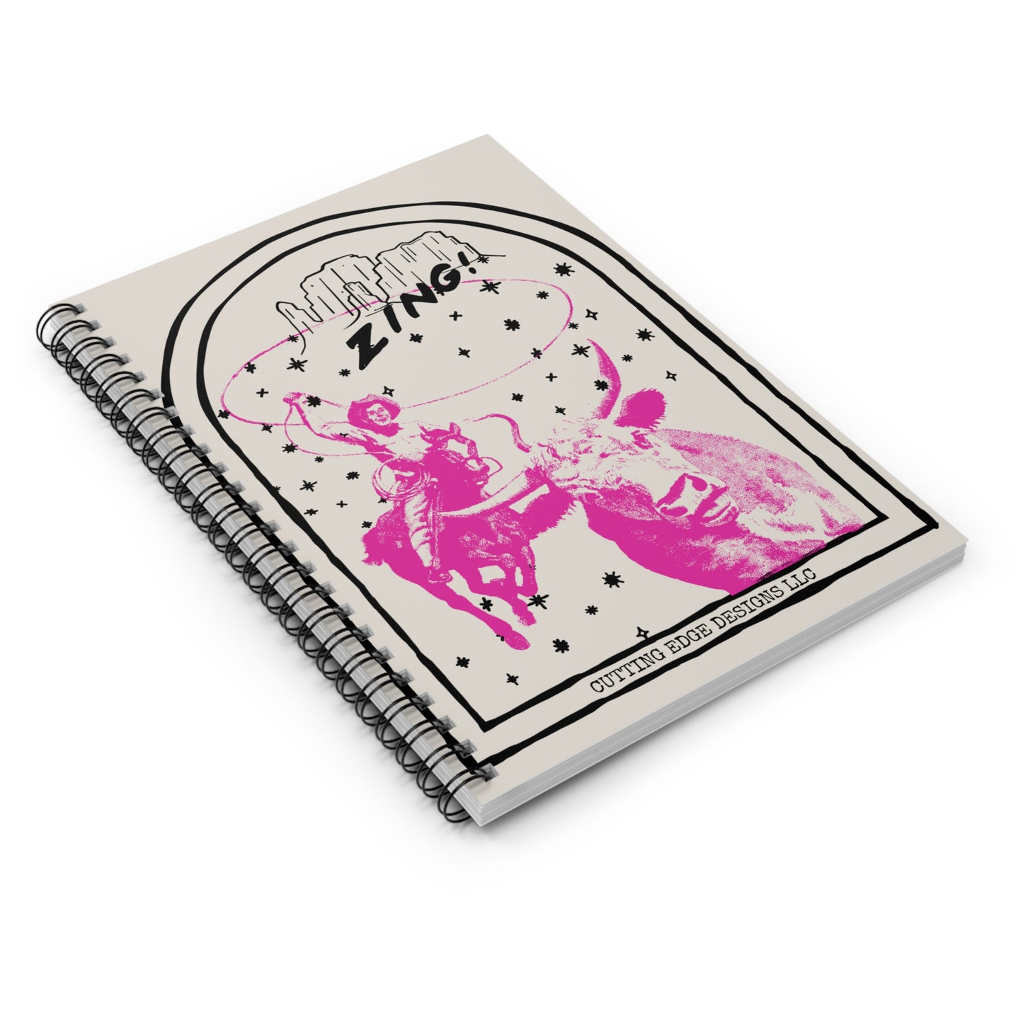 Retro Cowgal Spiral Notebook